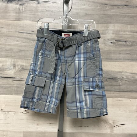 Grey Plaid Shorts Size 4