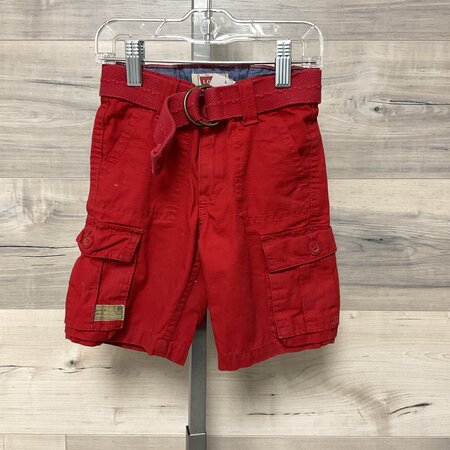 Red Cargo Shorts Size 3