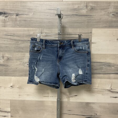 Medium Wash Jean Shorts - Size 28