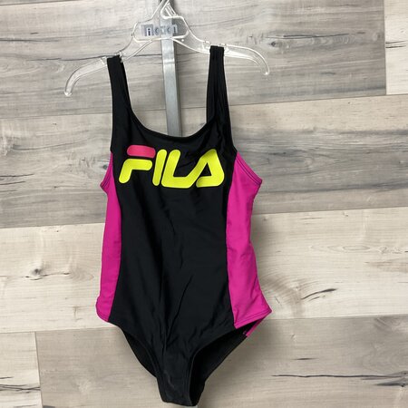 Pink and Black Swimsuit - Size 10