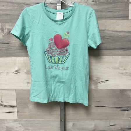 Teal Cupcake T Shirt - Size L