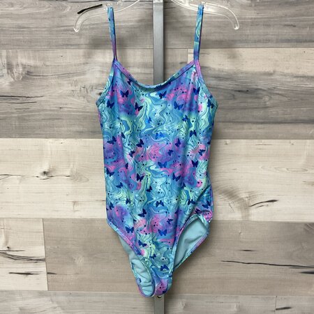 Butterfly Print Swimming Suit - Size 10/12