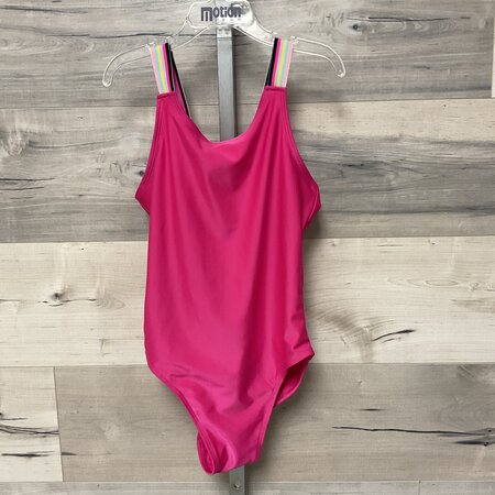 Pink One Piece Swimming Suit - Size 10/12