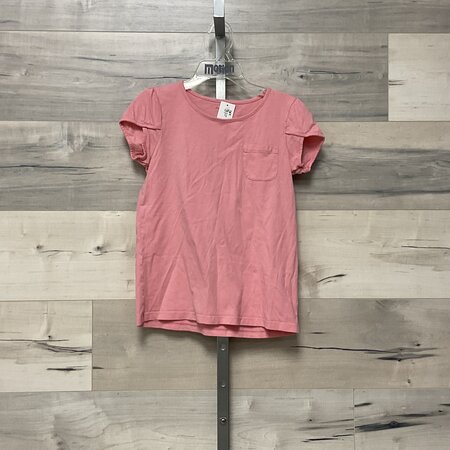 Pink Tee with Tulip Sleeve - Size 14