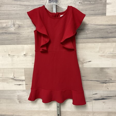 Red Crepe Dress - Size 10