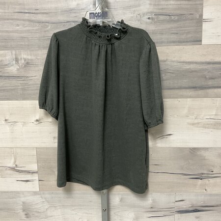 Olive Textured Top - Size M