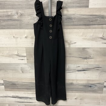Black Jumper with Buttons - Size 10