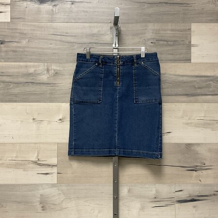 Jean Skirt with Square Pockets - Size 9