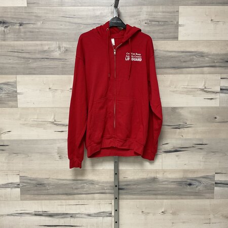 Red Hooded Sweater - Size M