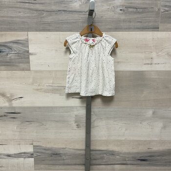 Jersey Speckled Cap Sleeve Shirt - Size 6-9M