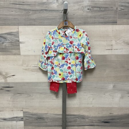 Abstract Tulips Dress and Legging Set - Size 6-12M