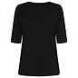 Ladies Knitted 100% Cotton Tshirt,  Navy/Black/Pink