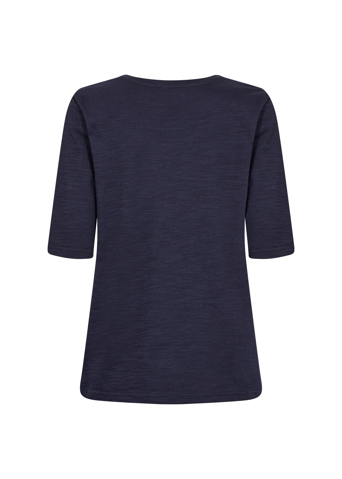 Ladies Knitted 100% Cotton Tshirt,  Navy/Black/Pink