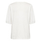Knitted Tshirt Neckline Detail Offwhite