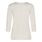 Offwhite Ladies Knitted Shirt Quarter Sleeves