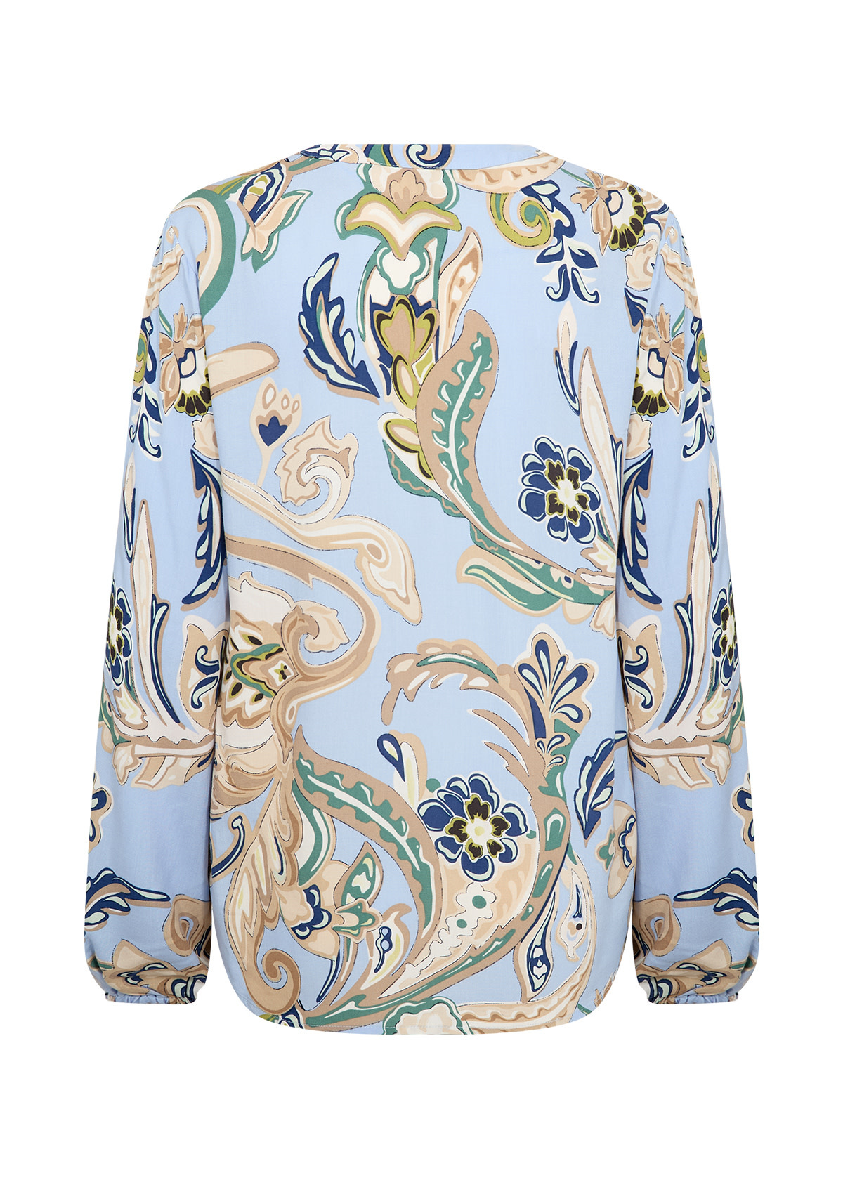 Ladies Woven Blouse Longsleeve Windsurfer Combi