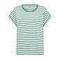 Ladies Knitted Tshirt Spruce Striped