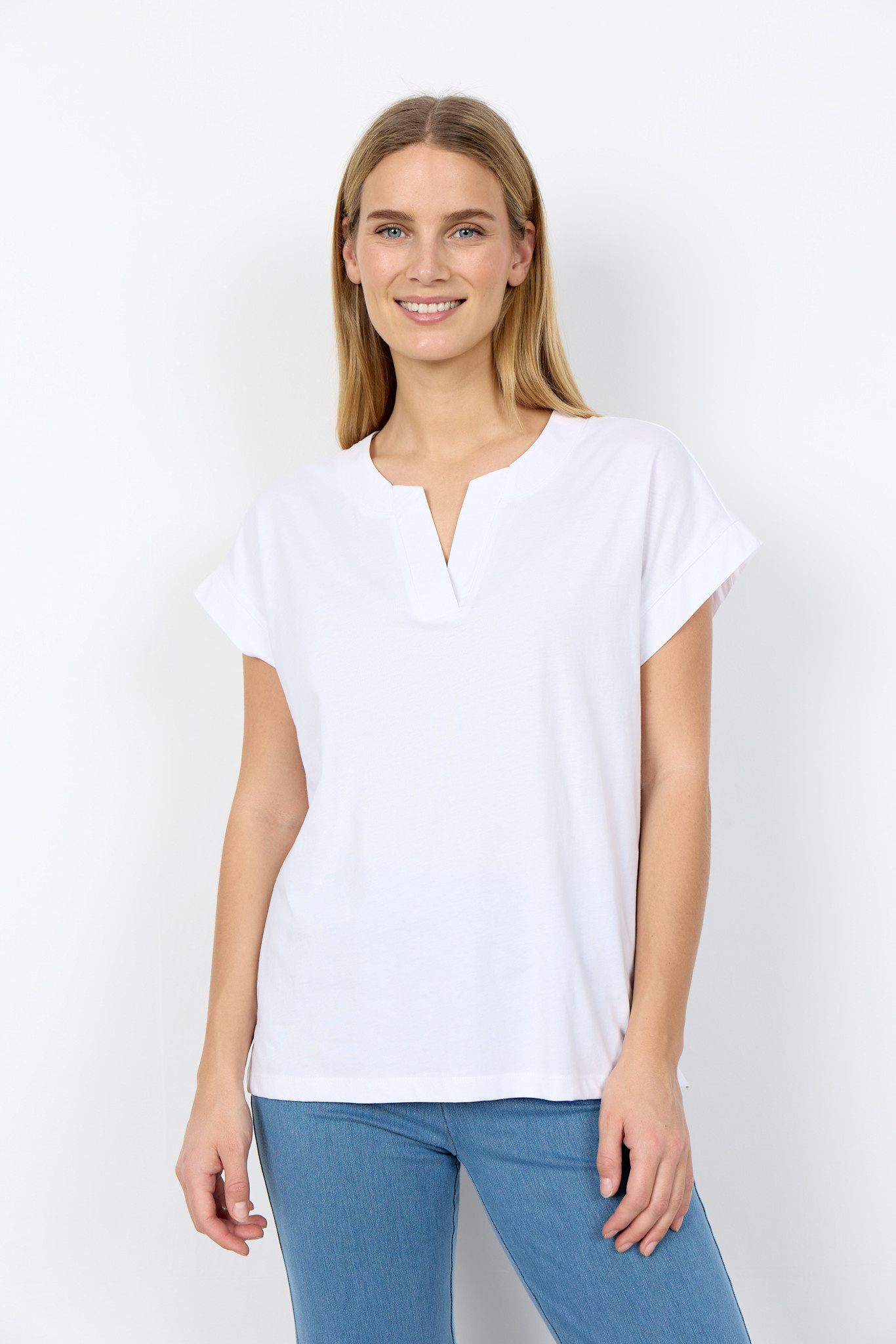 Ladies Knitted Tshirt Black/White