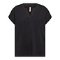 Ladies Knitted Tshirt Black/White
