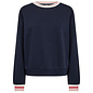 Ladies Knitted Top Navy Pink