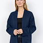 Ladies Knitted Cardigan Top Navy/Cream/Black
