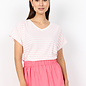 Ladies Striped Knitted Shirt Blue/Pink