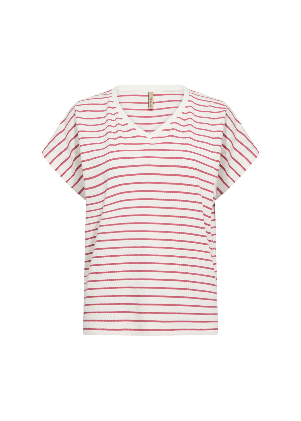 Ladies Striped Knitted Shirt Blue/Pink