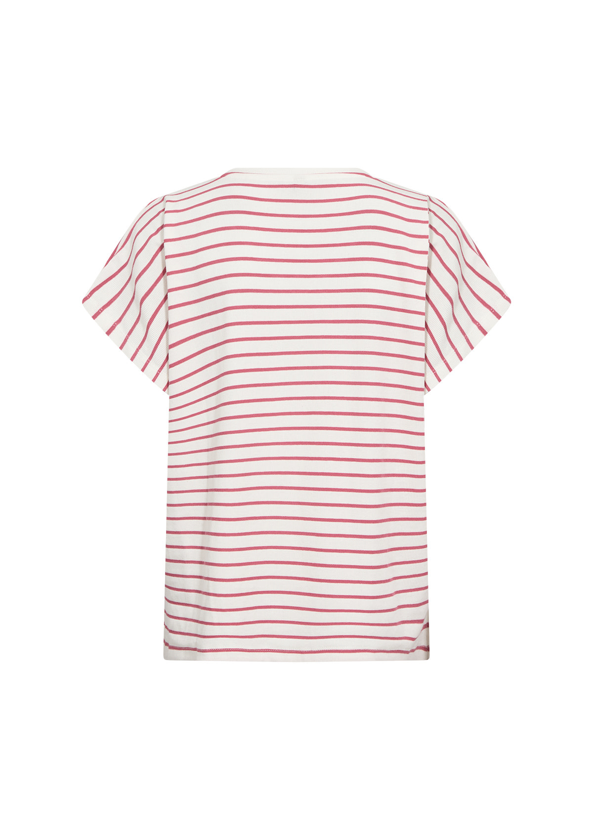 Ladies Striped Knitted Shirt Blue/Pink
