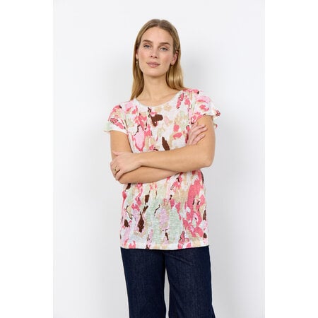 Ladies Knitted Tshirt Raptured Rose