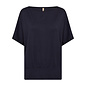 Ladies Basic Knitted Tshirt Navy