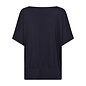 Ladies Basic Knitted Tshirt Navy