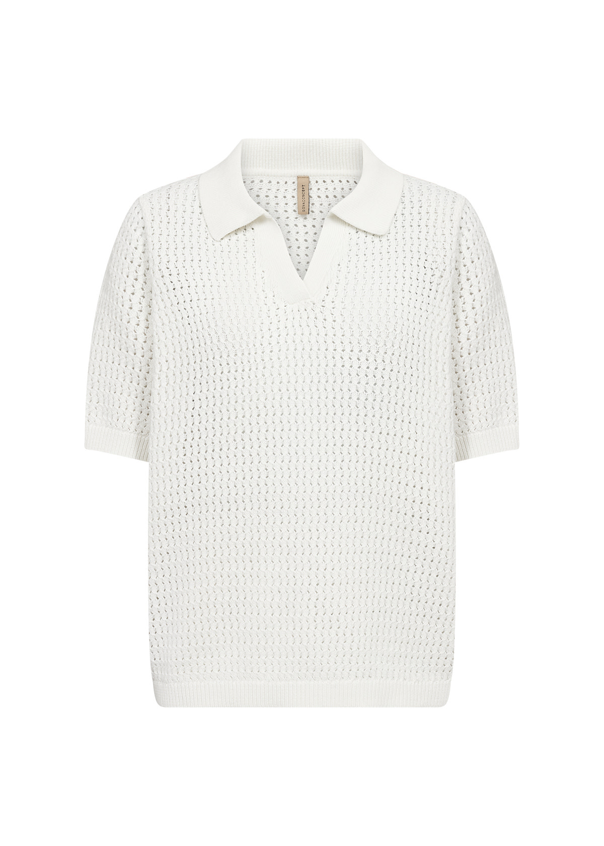 Ladies Knitted Sweater White Collar