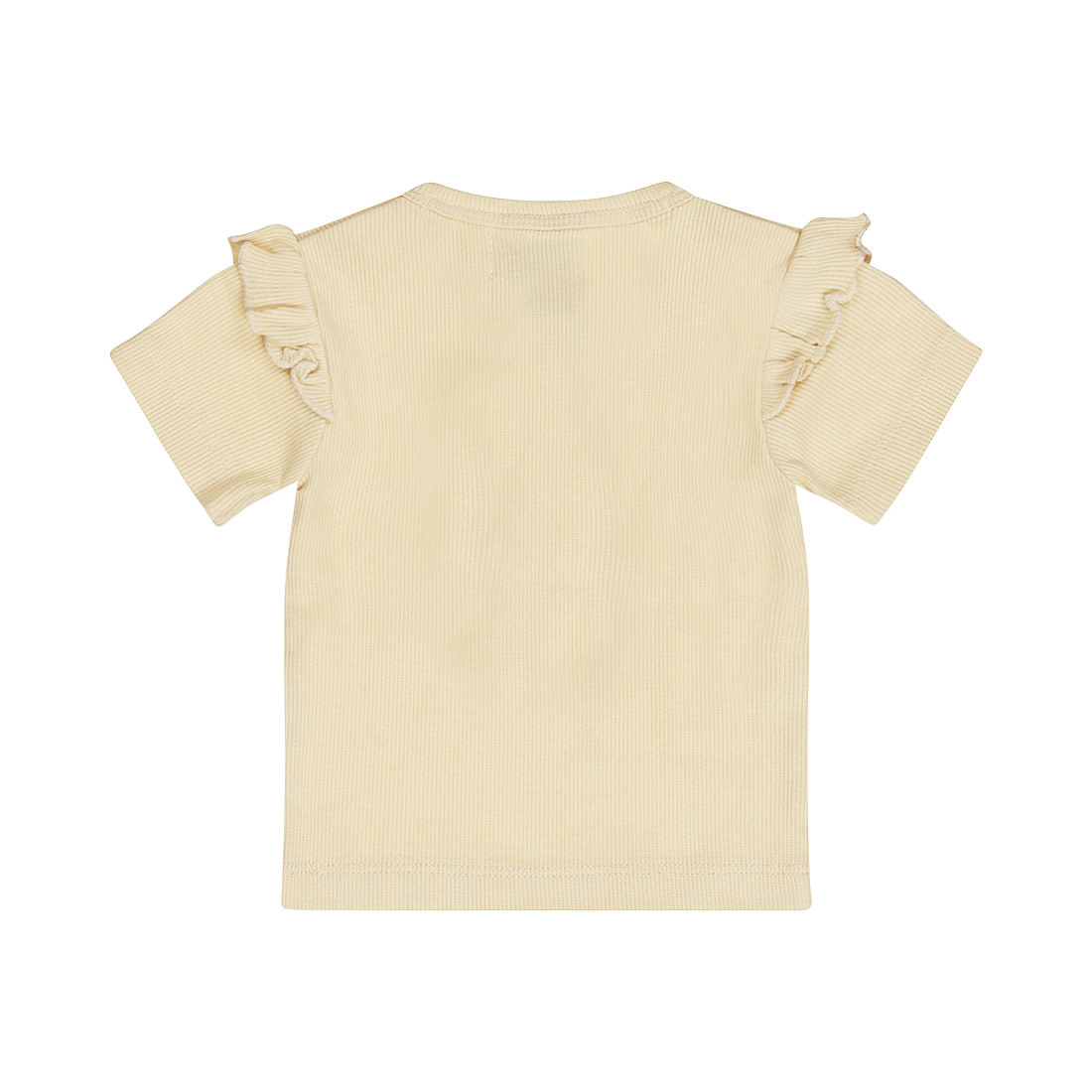 Sand Ruffled Sleeve Tshirt