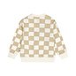 Sweater Loose Fit Offwhite Checkered