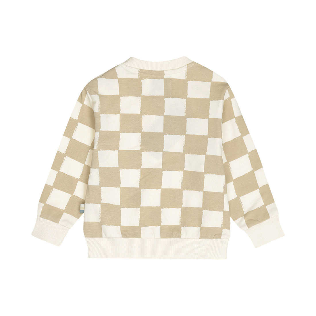 Sweater Loose Fit Offwhite Checkered