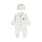 Babysuit + Hat Offwhite Striped