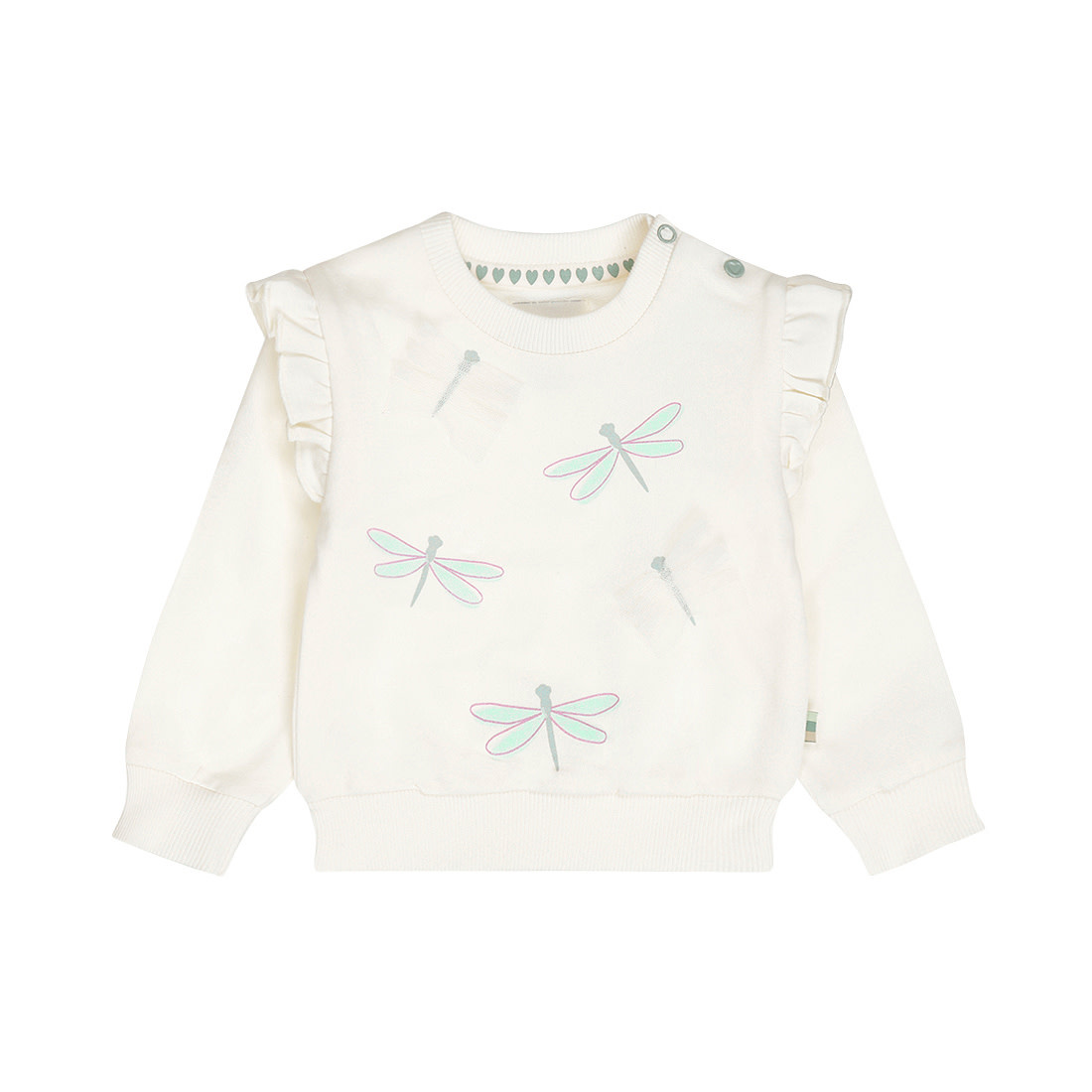 Offwhite Sweater Ruffle Butterfly