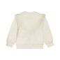 Cardigan Loose Fit Offwhite Ruffle