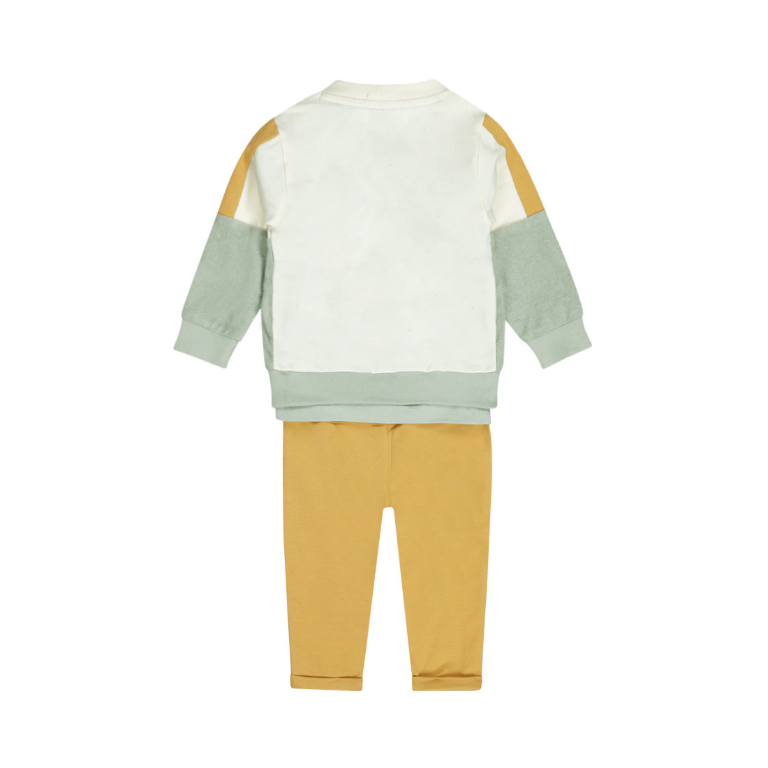 3 Pc Set Soft Sage, Cardigan, Tshirt, Trousers