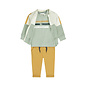 3 Pc Set Soft Sage, Cardigan, Tshirt, Trousers