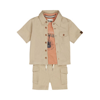 3 pc set, Shirt ss, T-shirt, Jogging shorts Sand