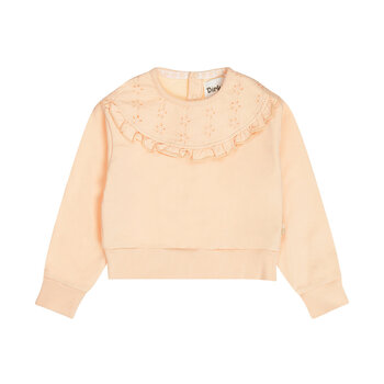 Sweater Loose Fit Peach Ruffle