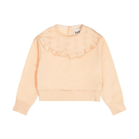 Sweater Loose Fit Peach Ruffle