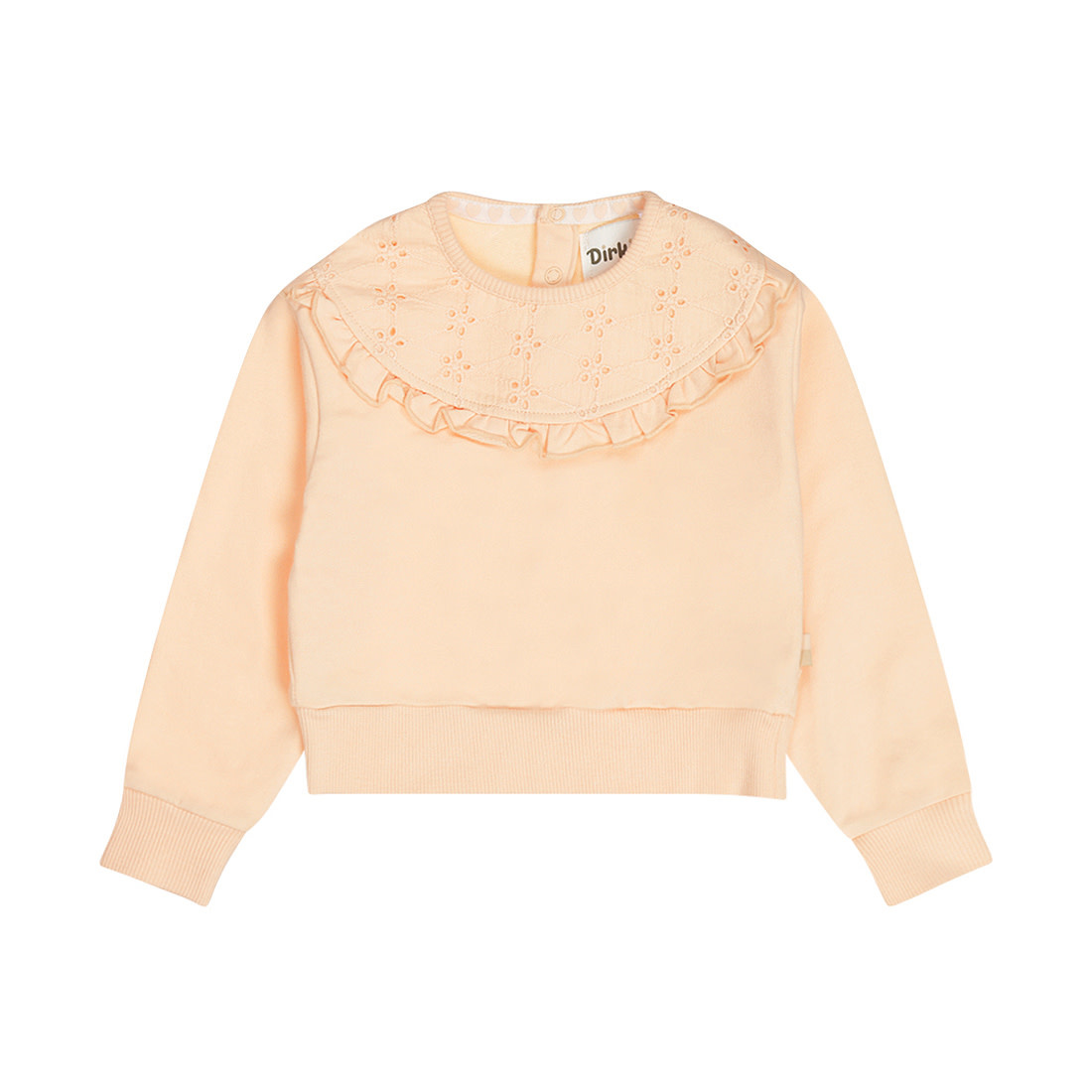 Sweater Loose Fit Peach Ruffle