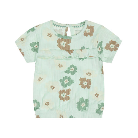 Light Aqua Tshirt Flowers