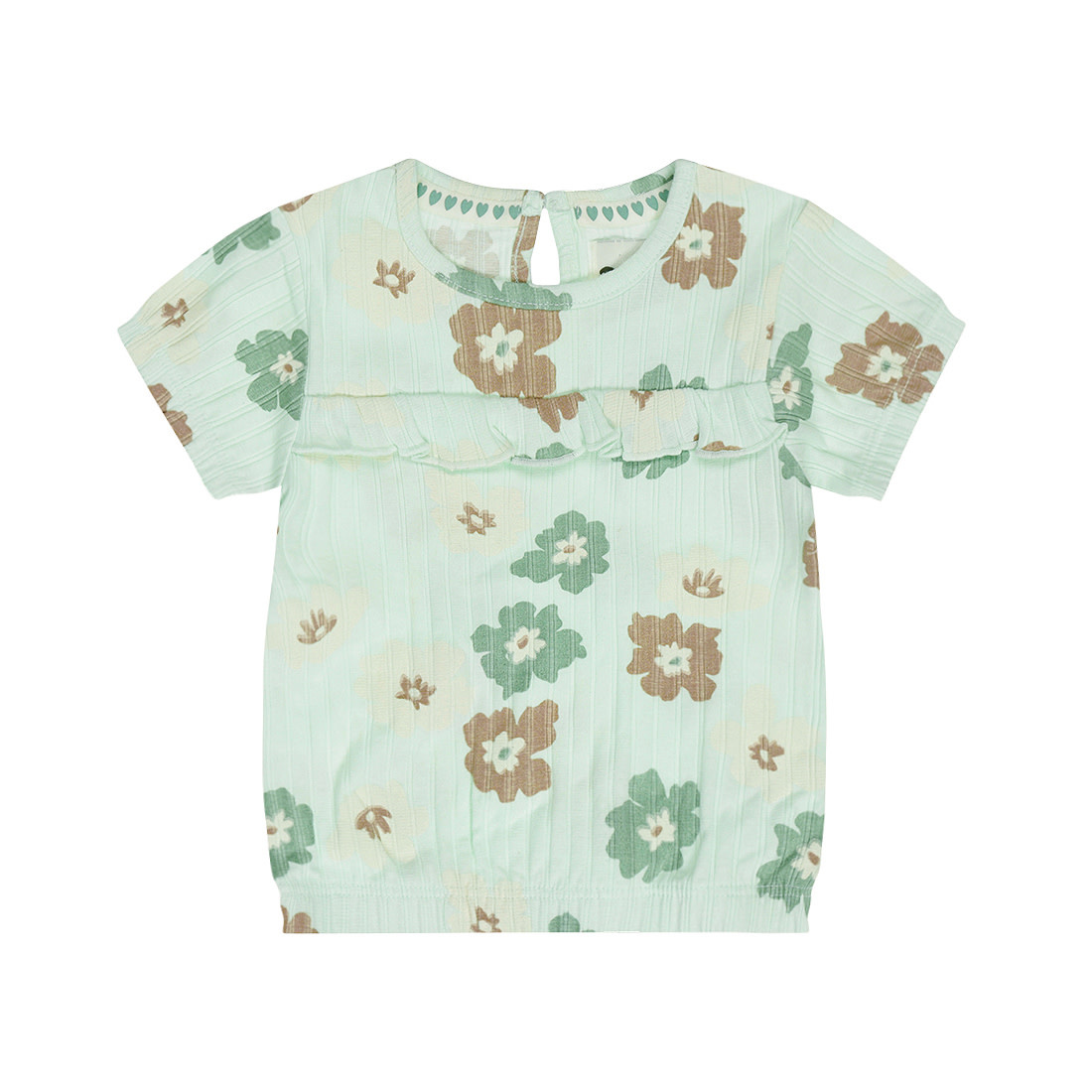 Light Aqua Tshirt Flowers