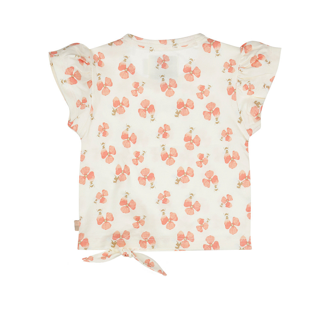 Offwhite Pink Flowered Tshirt