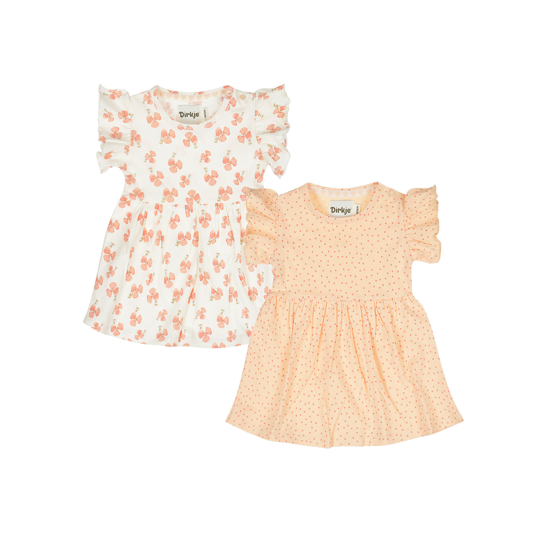 Dress 2 Pack Offwhite/Peach