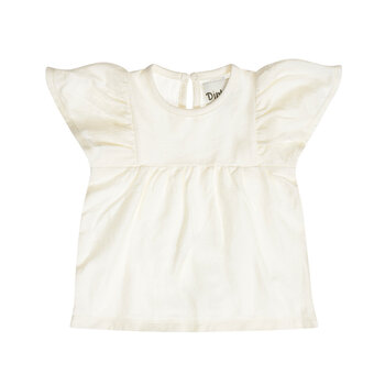 Sand Tshirt Ruffled Short Sleeve