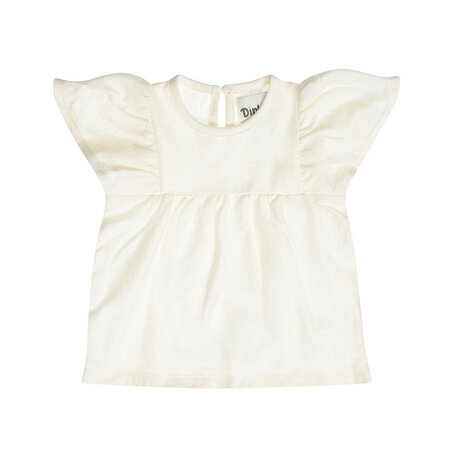 Sand Tshirt Ruffled Short Sleeve